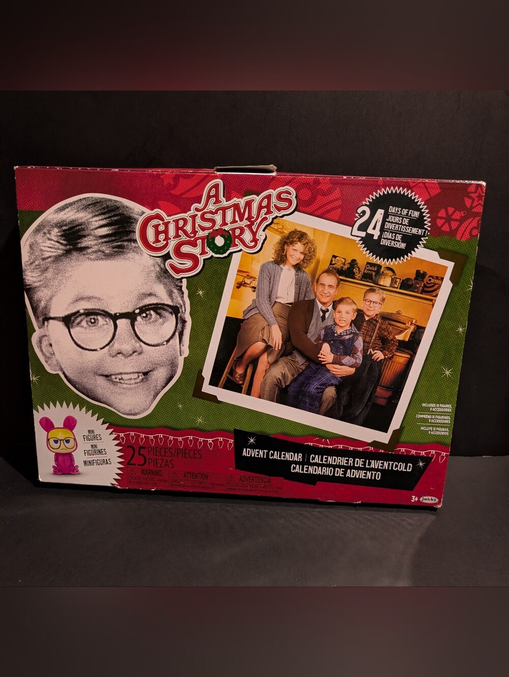 A Christmas Story Advent Calendar 24 Days Surprise Toy Figures & Pop-Up Display